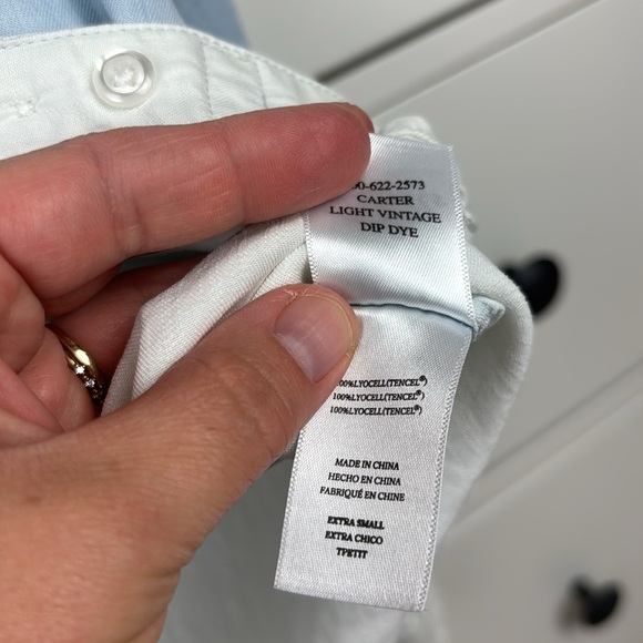 Rails Light Vintage Dip Dye Ombre Button-Up Shirt - XS - Picture 6 of 8